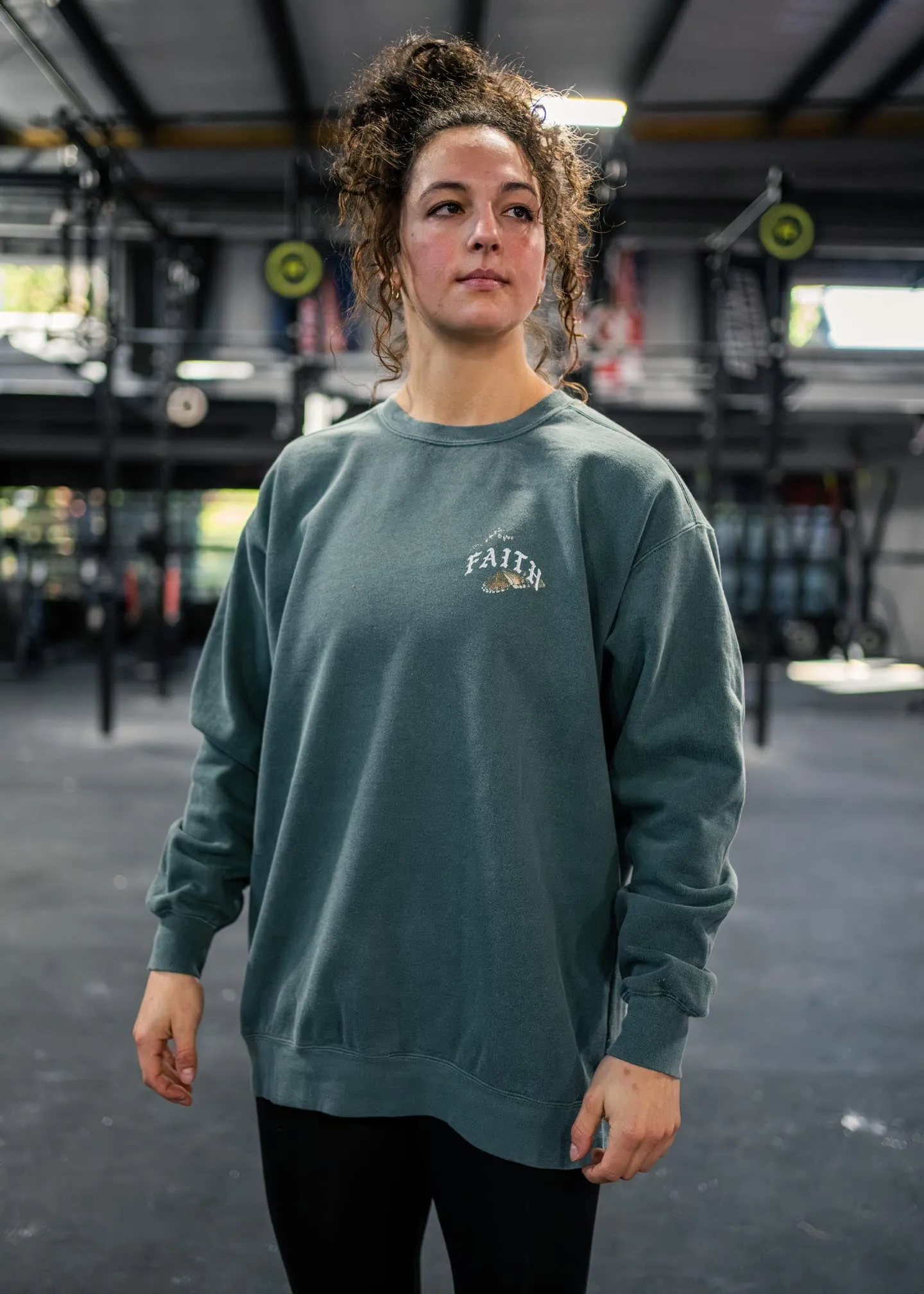 Faith Lion IV Butterflies Crewneck