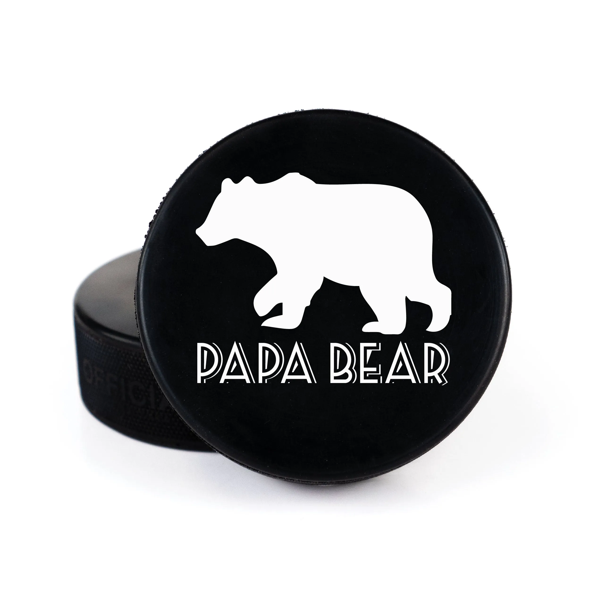 Father's Day Line Message, Printed Hockey Puck