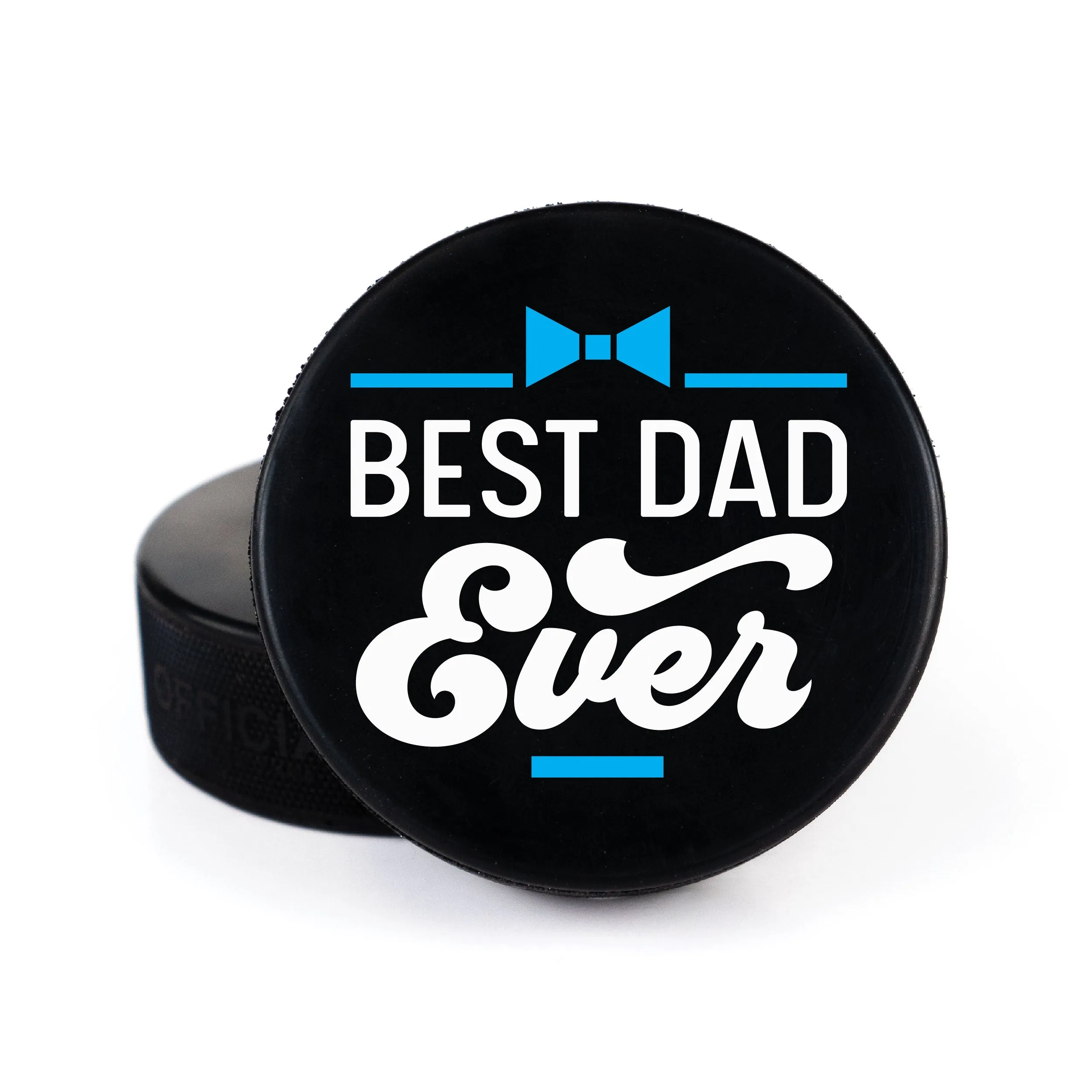 Father's Day Line Message, Printed Hockey Puck