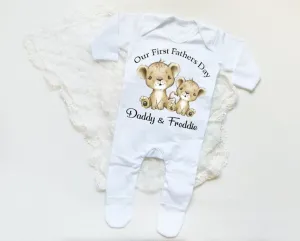 FATHERS DAY - Sleep Suit  -  Lion Print