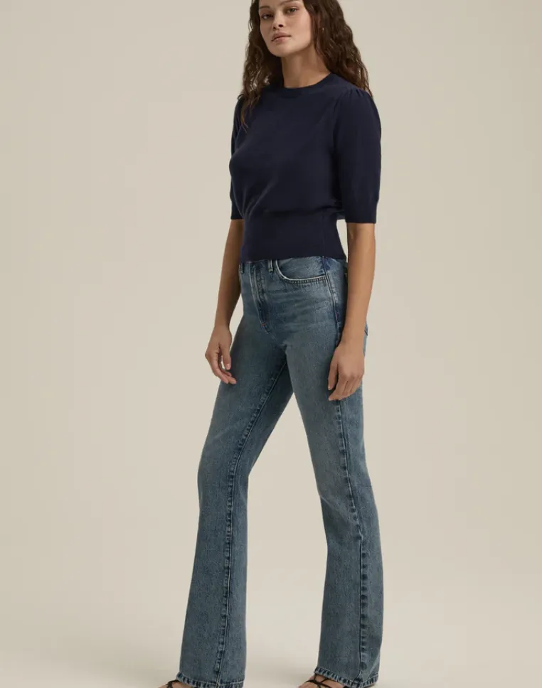 Favorite Daughter - The Elena Cashmere Top - Navy