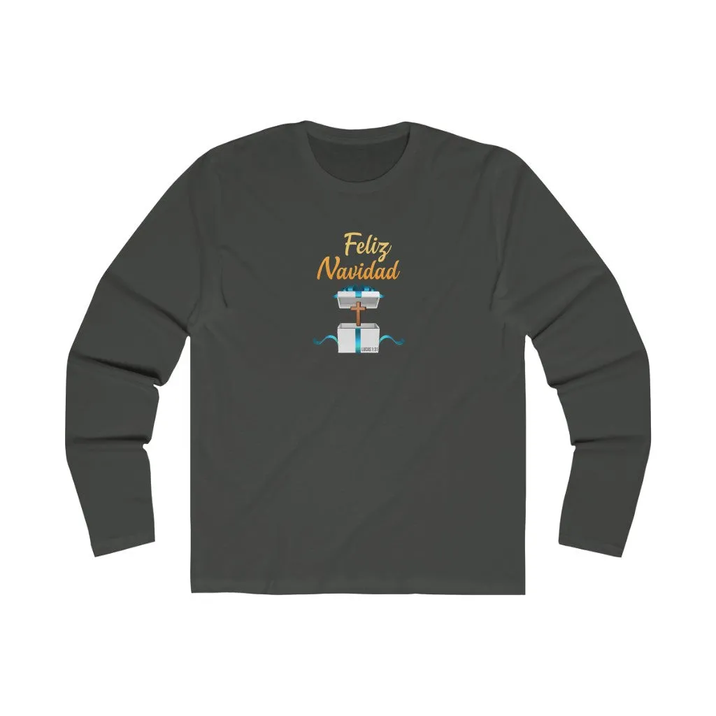 Feliz Navidad Men's Long Sleeve Crew Tee