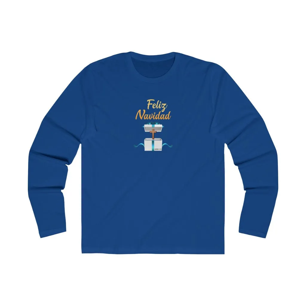 Feliz Navidad Men's Long Sleeve Crew Tee