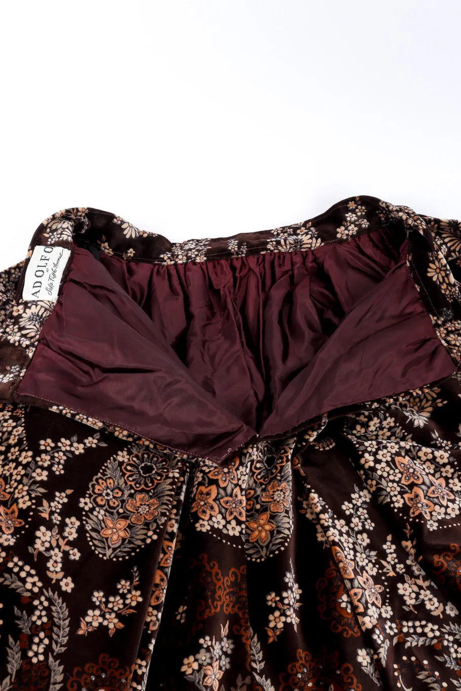 Floral Velvet Ball Skirt