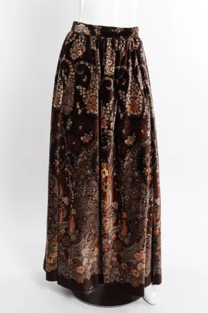 Floral Velvet Ball Skirt