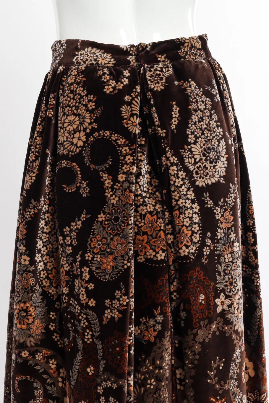 Floral Velvet Ball Skirt