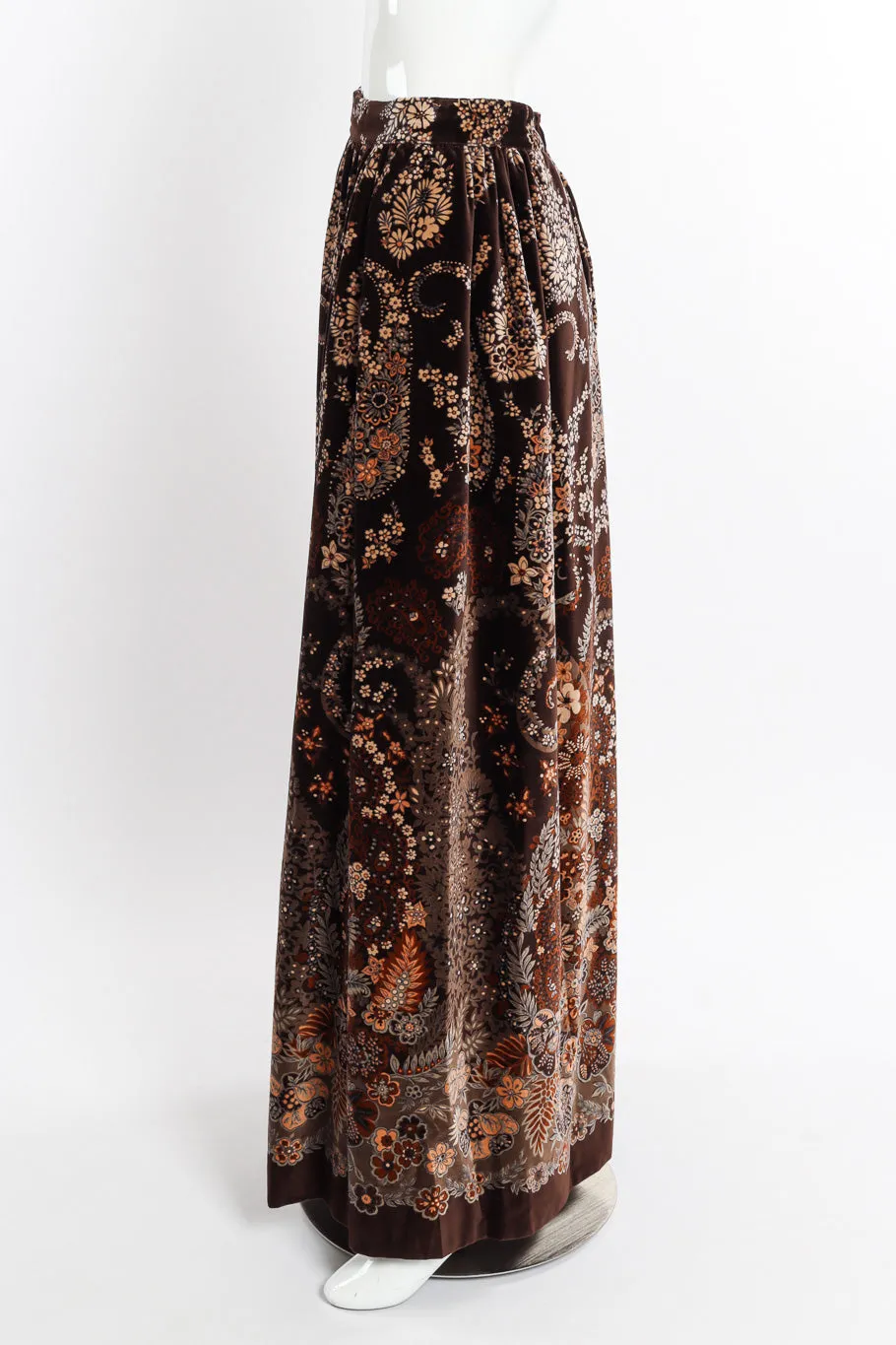 Floral Velvet Ball Skirt