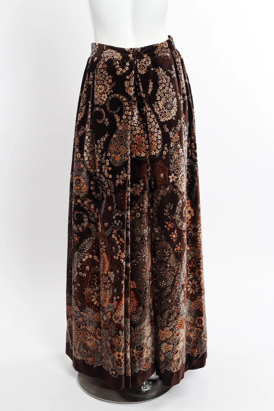 Floral Velvet Ball Skirt