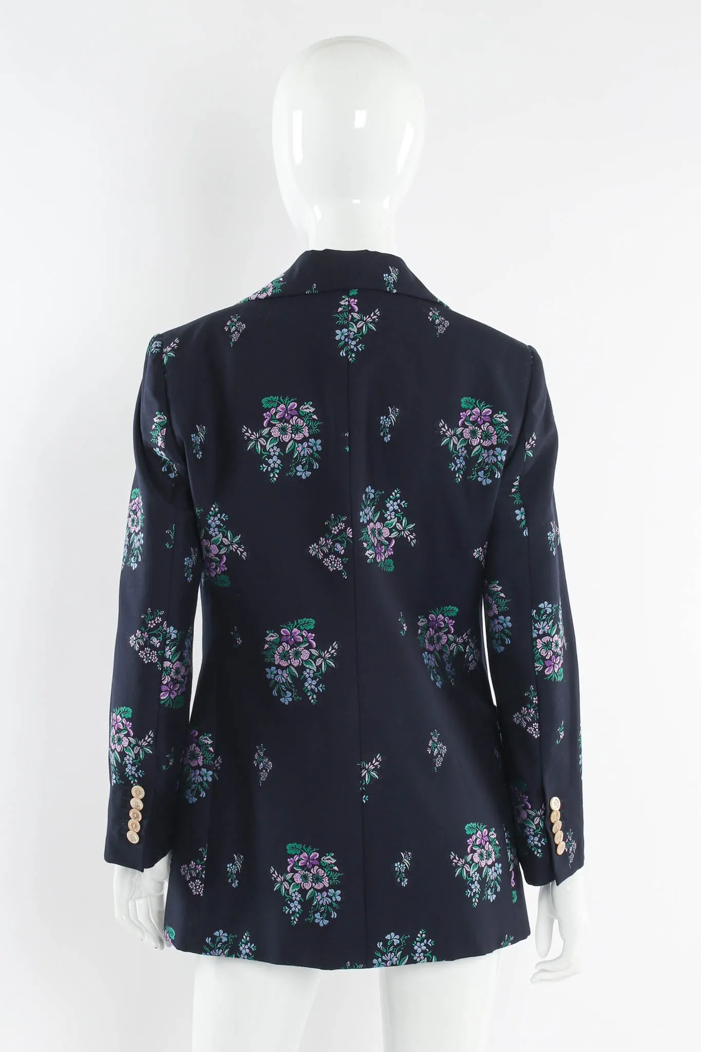 Floral Wool Blend Blazer