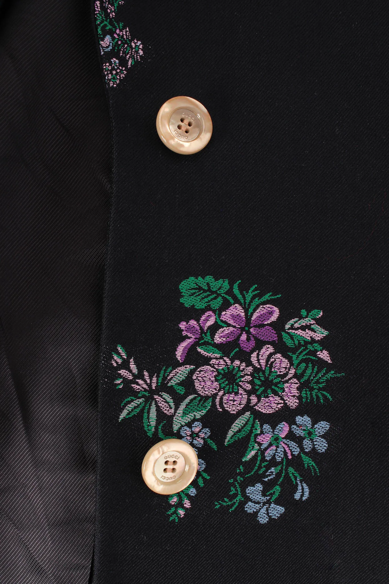 Floral Wool Blend Blazer