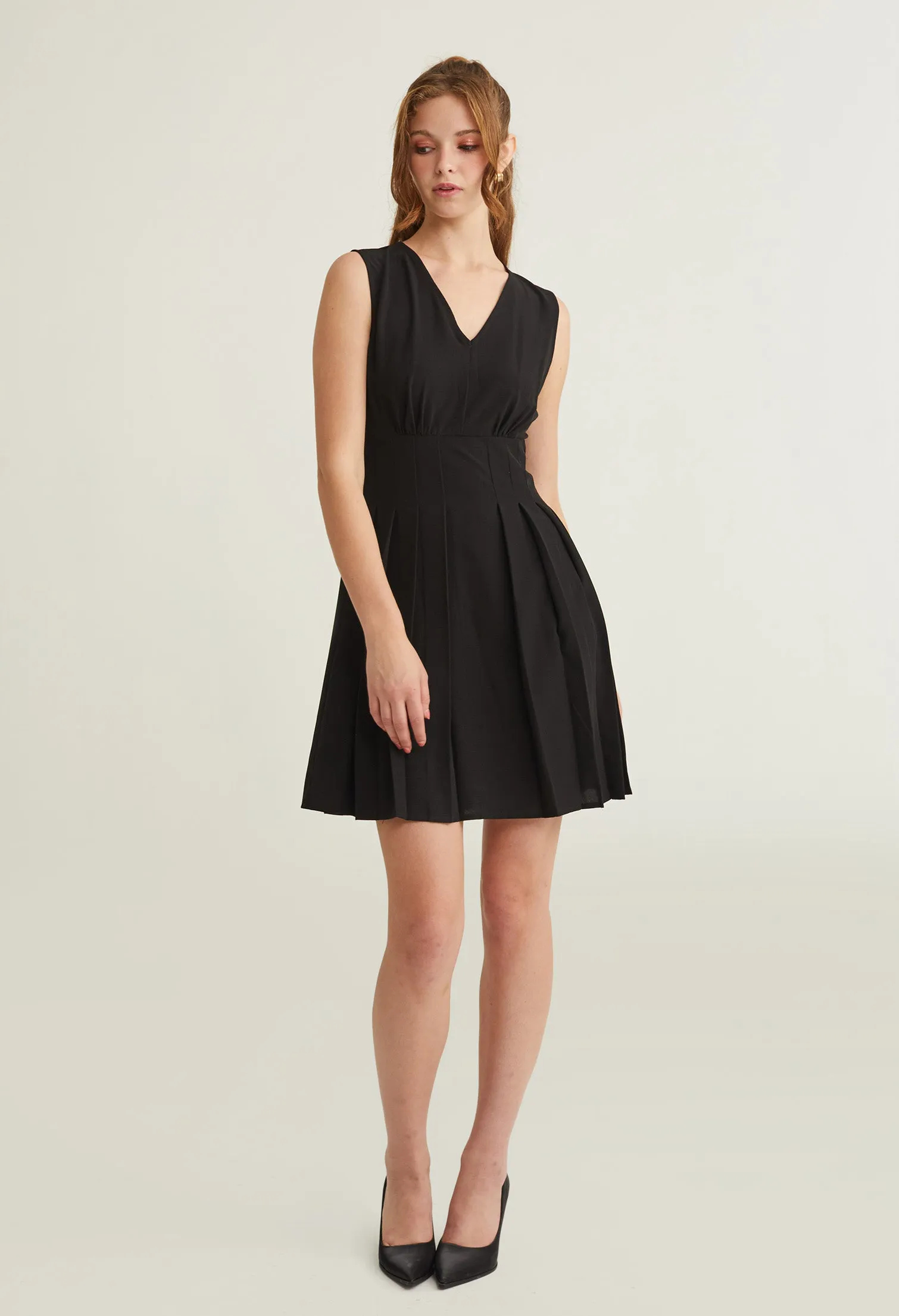 Formal Cinched Waist A-Line Dress