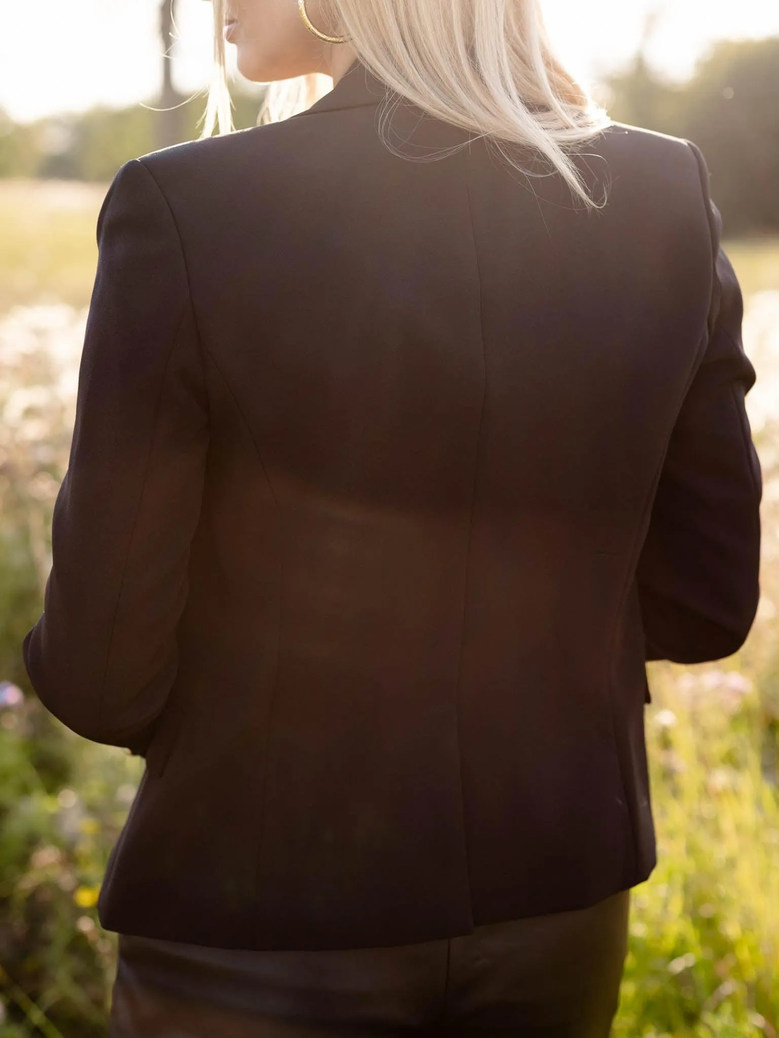 Generation Love Black Delilah Crepe Blazer