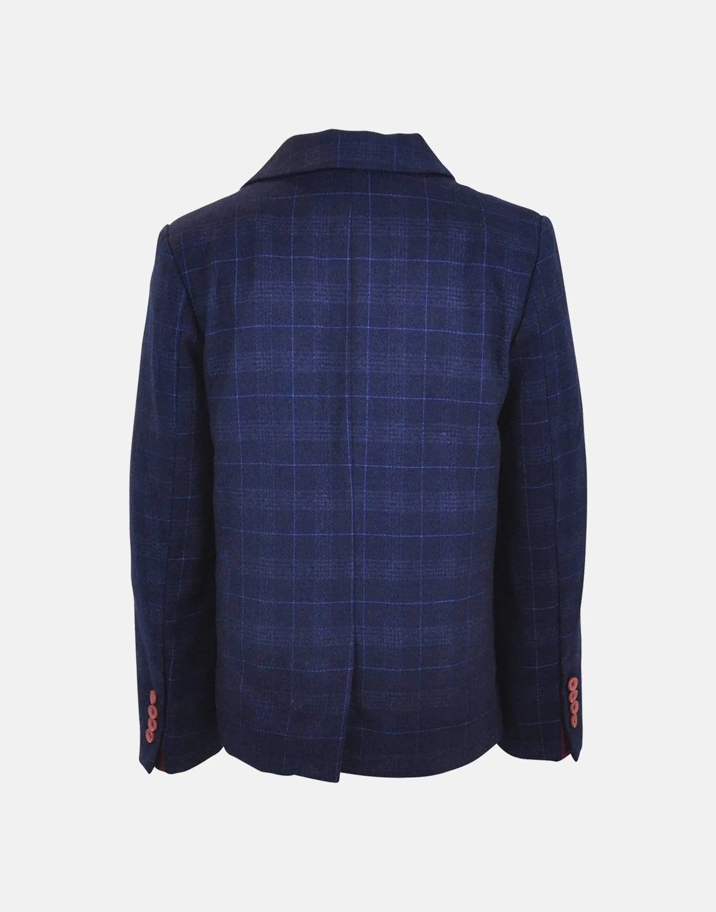 George : Blue checked blazer