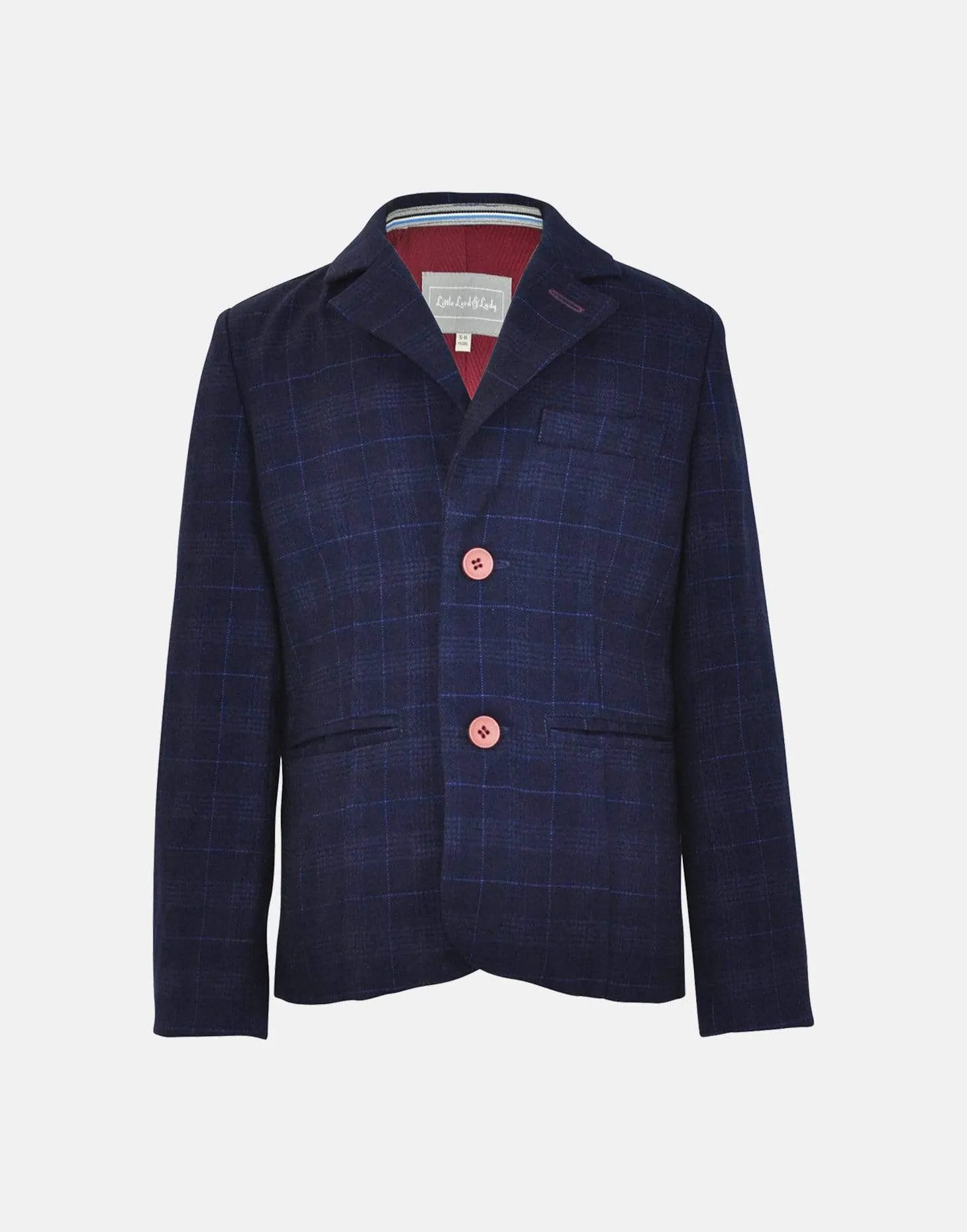 George : Blue checked blazer