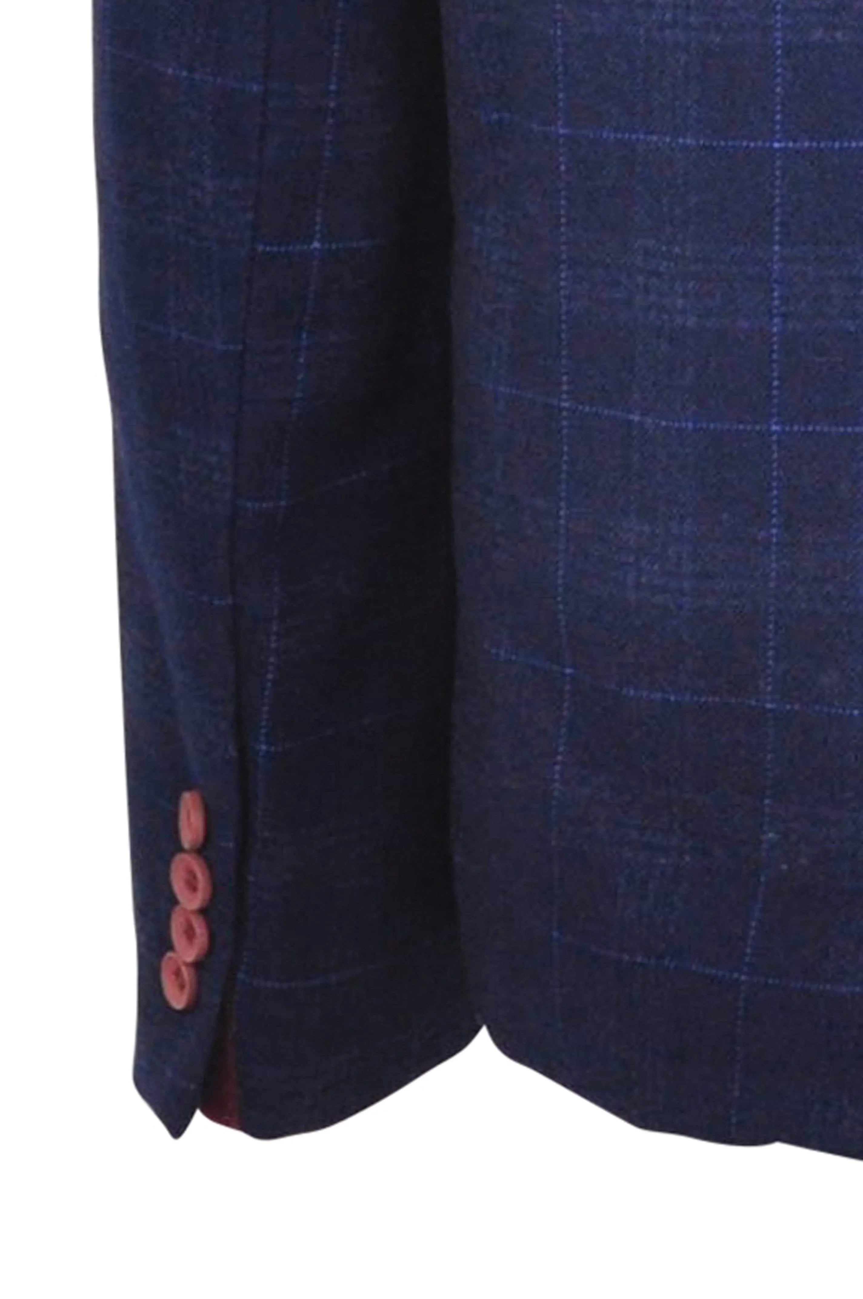 George : Blue checked blazer