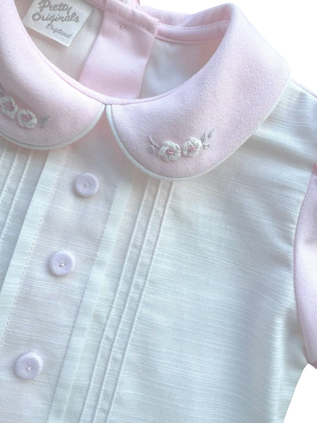 Girls Pink & Ivory Dress and Hair Band Set