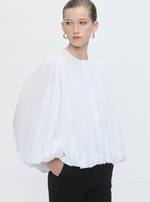 GIULIA pleated top White