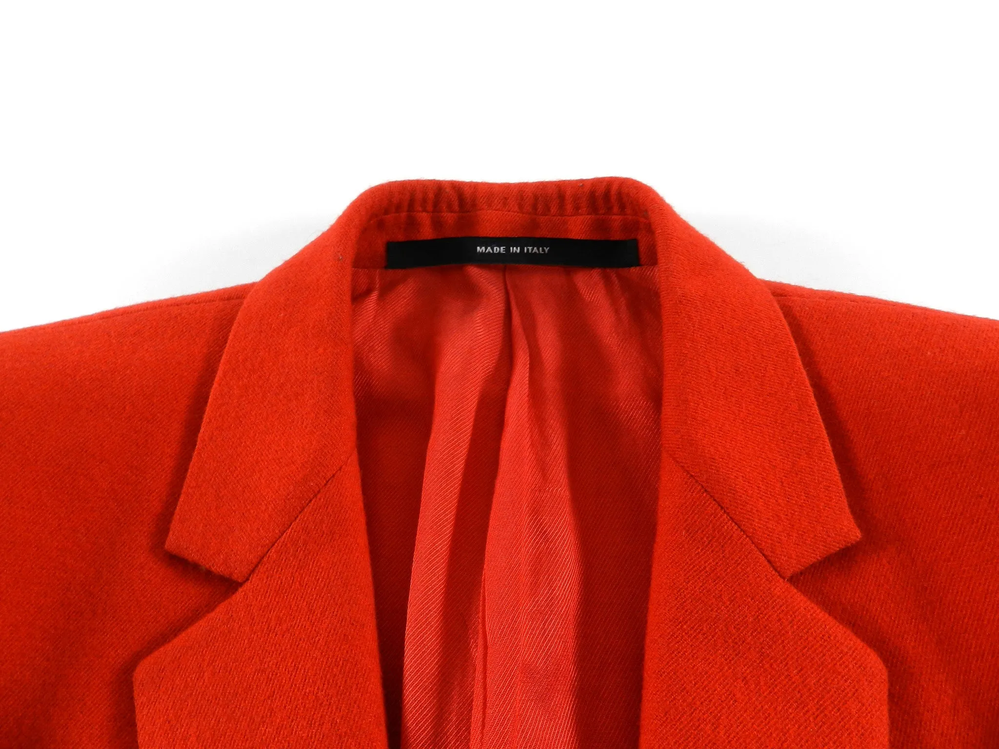 Givenchy Fall 2012 Red Wool Two Button Slim Fit Blazer- 36