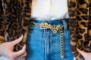 Gold Chain Wrap Belt