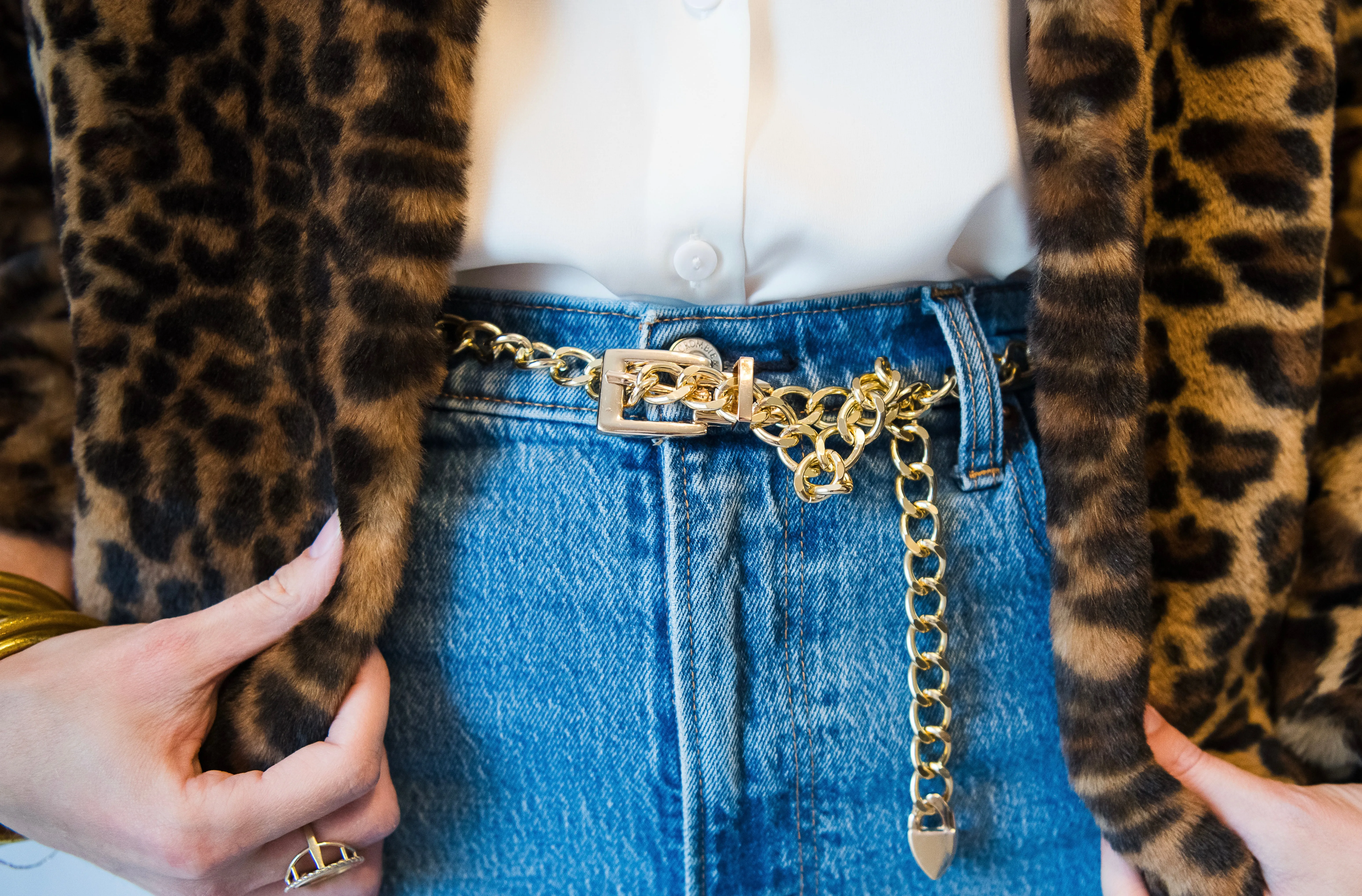 Gold Chain Wrap Belt