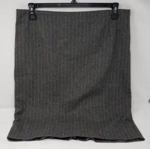 Gray Midi Side Zip Skirt.