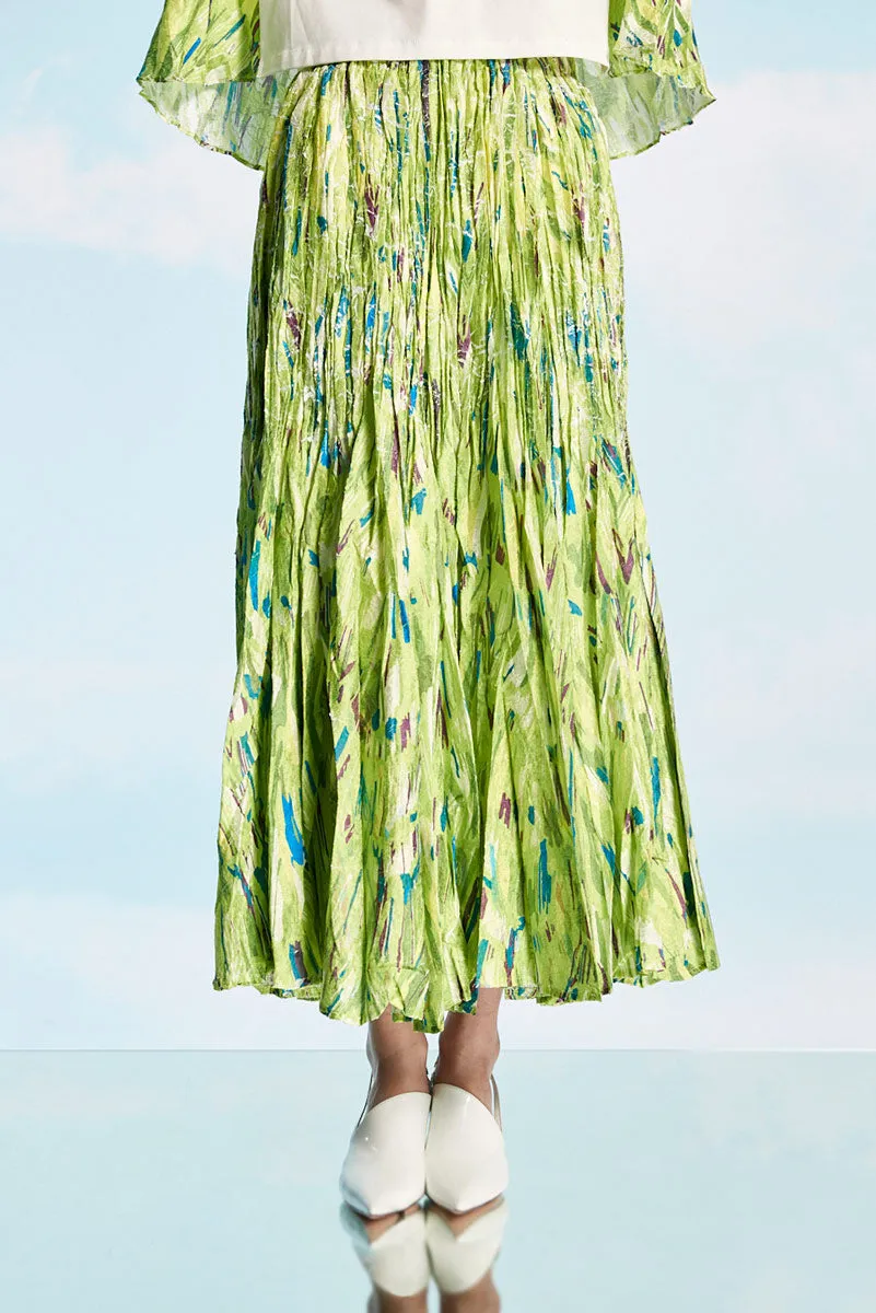 Greenfinch Wrinkle Pleated Skirt