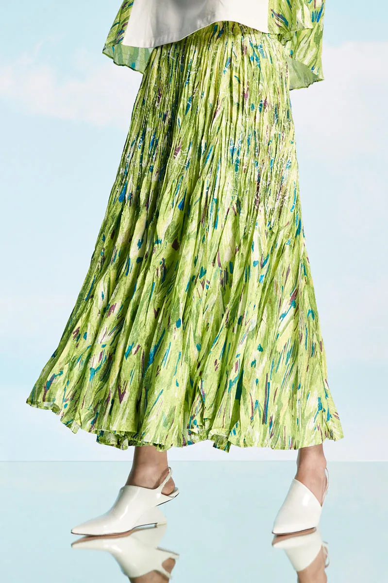 Greenfinch Wrinkle Pleated Skirt