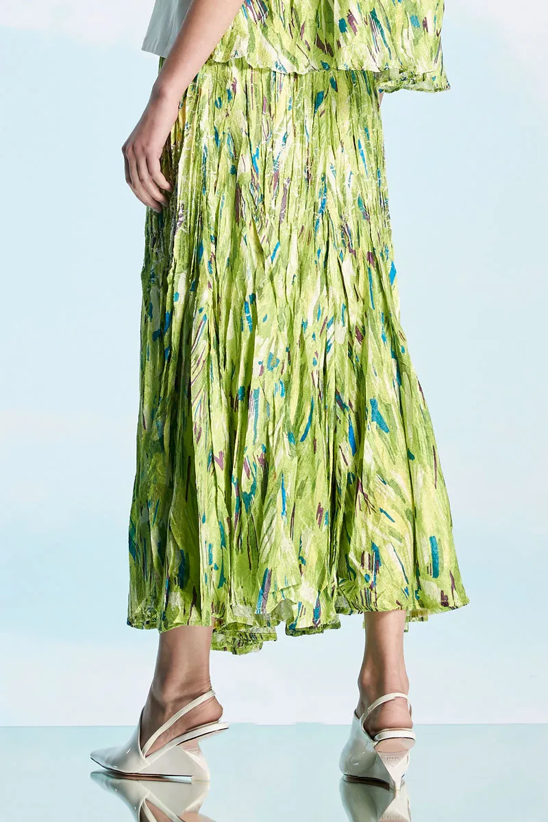 Greenfinch Wrinkle Pleated Skirt