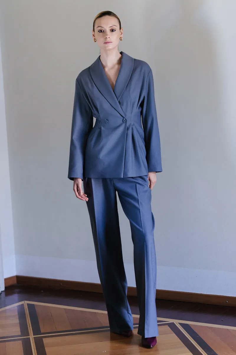 Grey Tailor Made Wool Suit