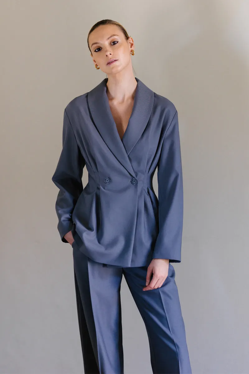 Grey Tailor Made Wool Suit
