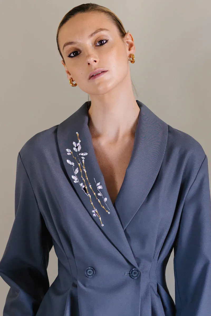 Grey Tailor Made Wool Suit