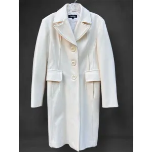 Guess Vintage Ivory Peacoat Swing Coat Size XL Excellent Used Cond Rare!