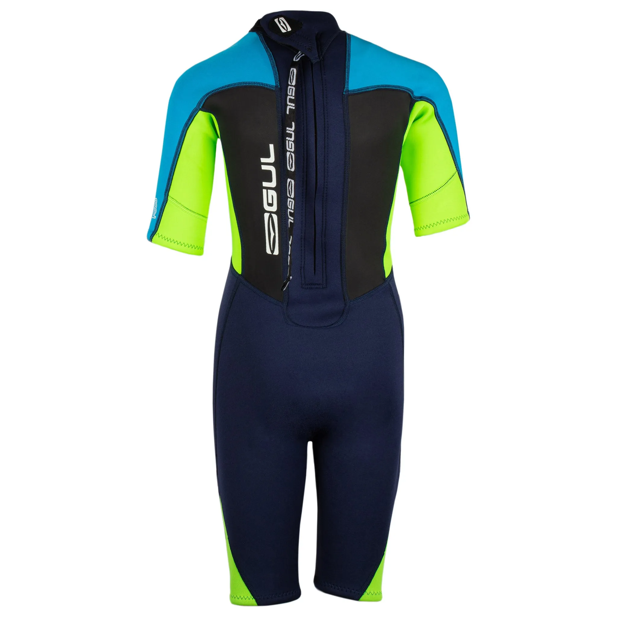 Gul Response 3/2mm Junior Shortie Wetsuit - Navy Lime