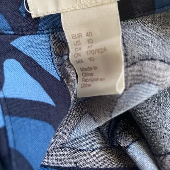 H&amp;M Blue Dress. Sz 10.