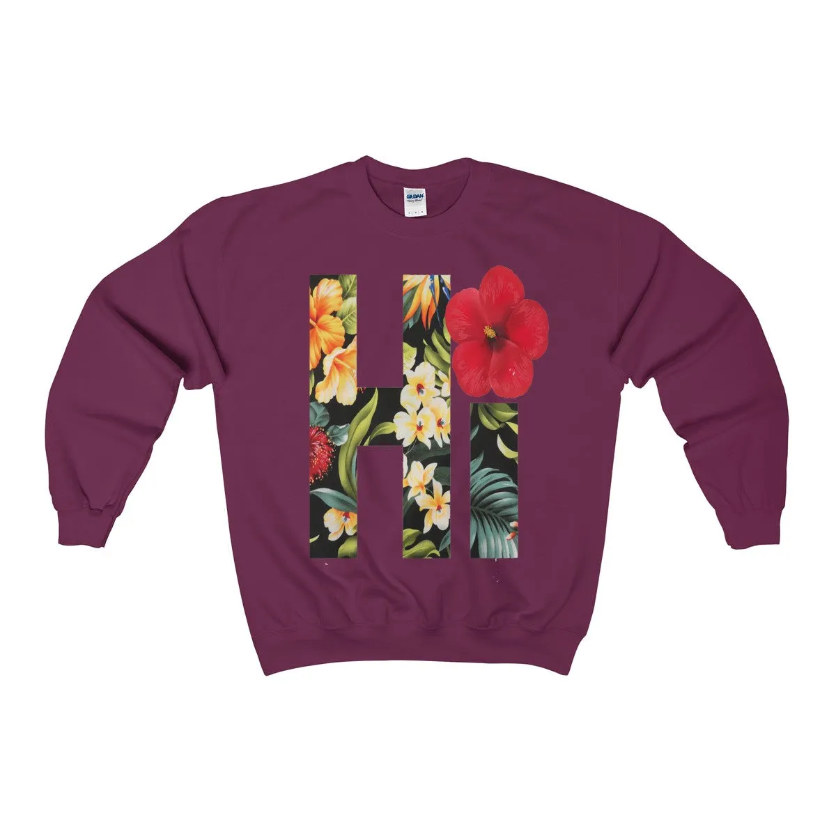 Hi Floral Unisex Heavy Blend™ Crewneck Sweatshirt
