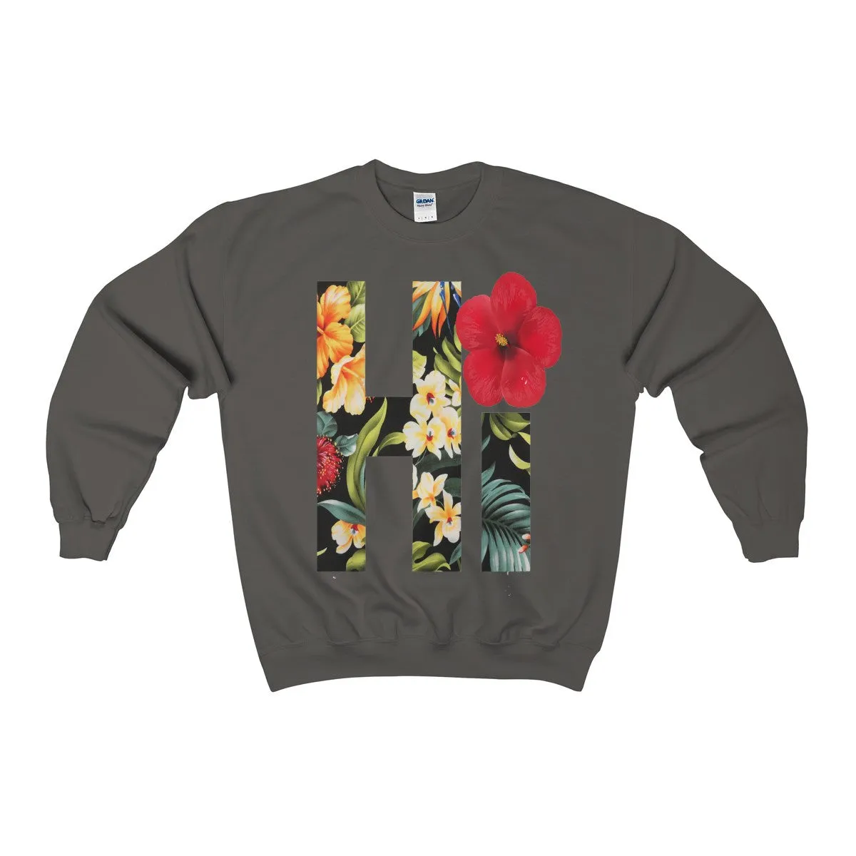 Hi Floral Unisex Heavy Blend™ Crewneck Sweatshirt
