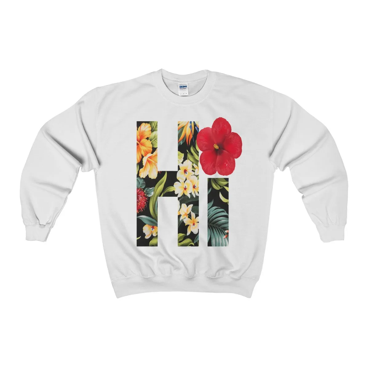 Hi Floral Unisex Heavy Blend™ Crewneck Sweatshirt
