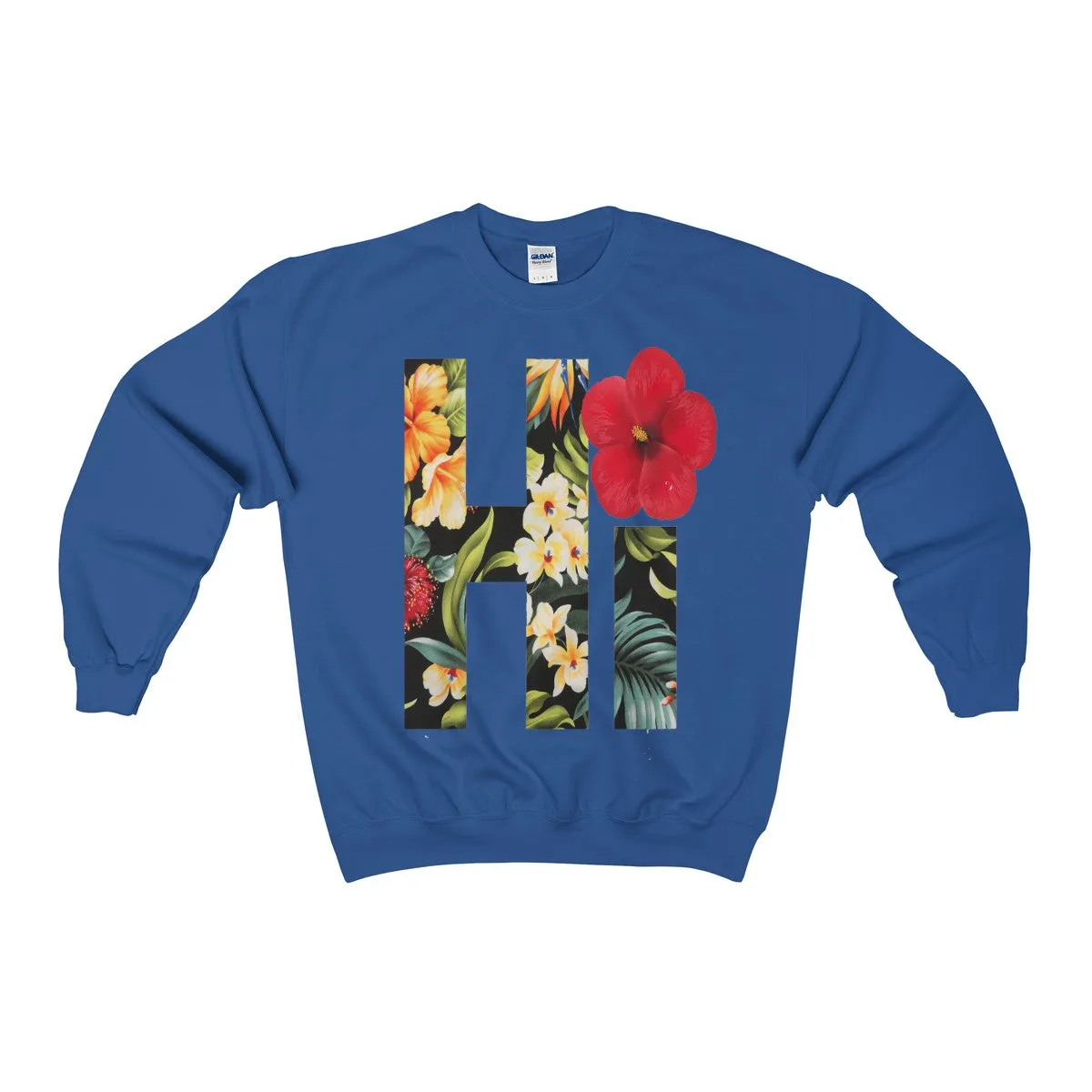 Hi Floral Unisex Heavy Blend™ Crewneck Sweatshirt