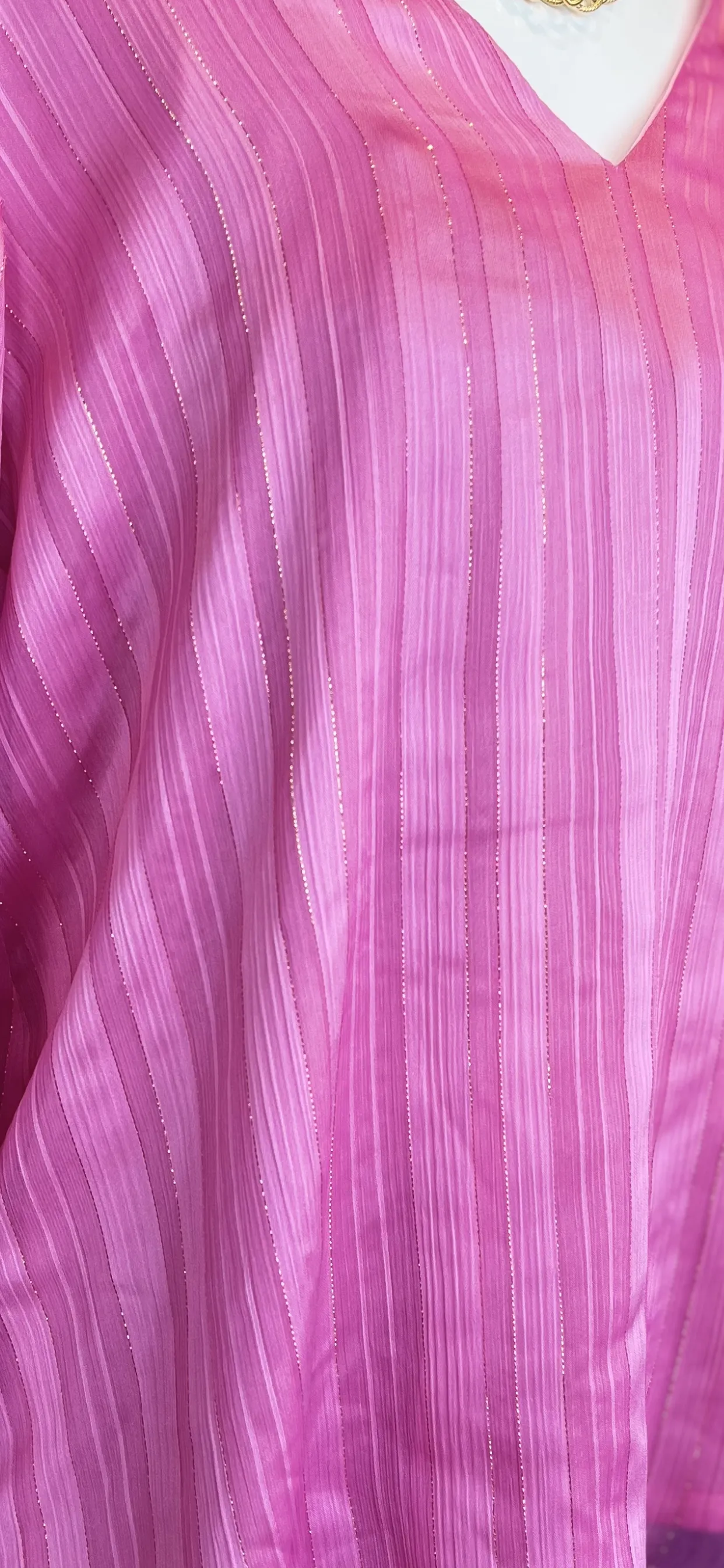Hot Pink Balloon Sleeve Top