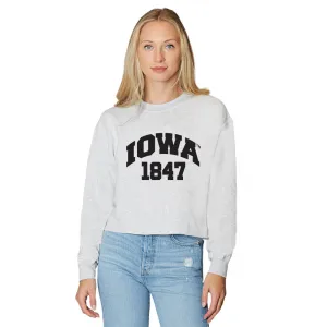 Iowa Hawkeyes Established Gray Crewneck