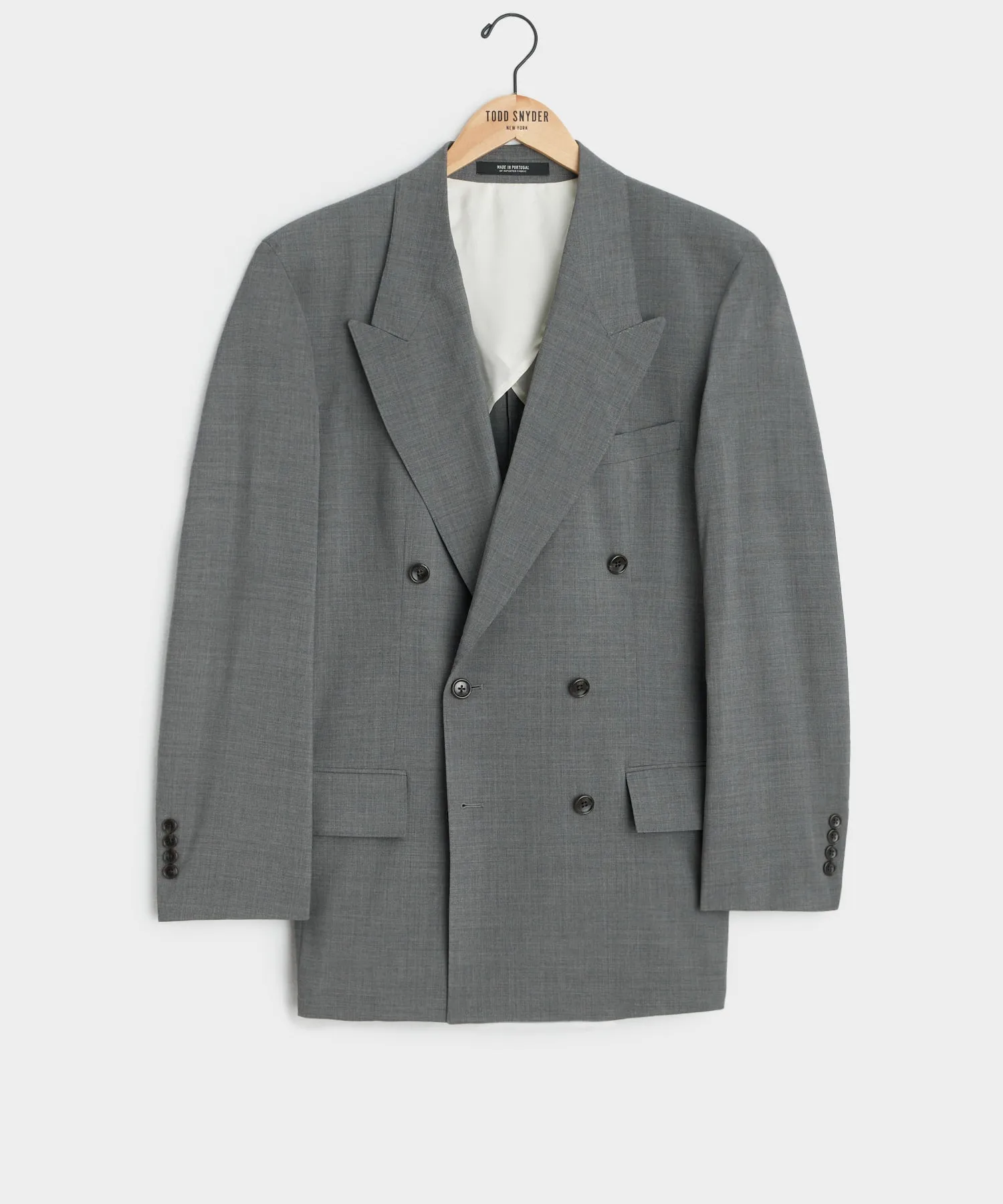 Italian Tropical Wool Wythe Jacket in Grey