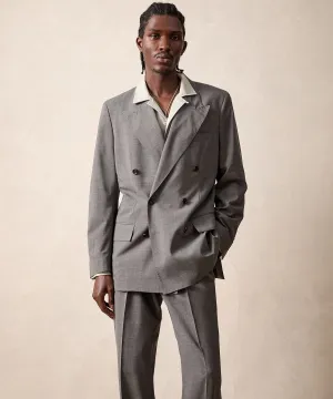 Italian Tropical Wool Wythe Jacket in Grey