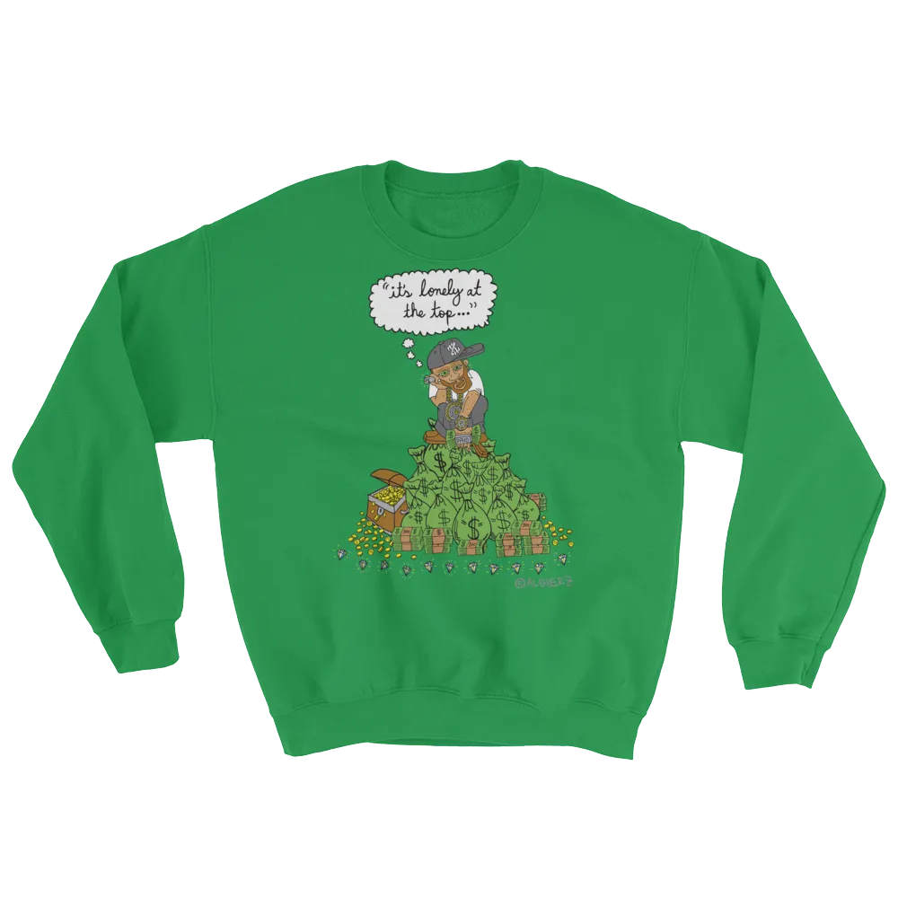 It's Lonely at the Top - Crewneck Sweatshirt - Green