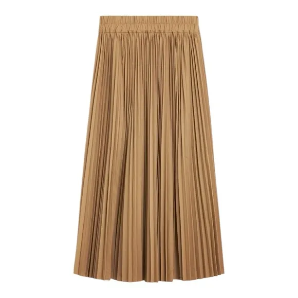 J. Crew Collection Gwyneth Full Pleated Maxi Skirt Size XXL Stretch Waist