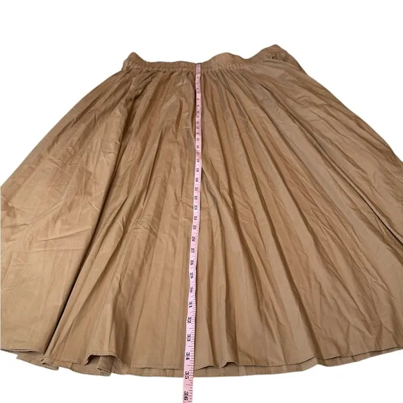 J. Crew Collection Gwyneth Full Pleated Maxi Skirt Size XXL Stretch Waist