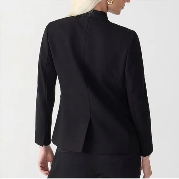 J. Crew Going Out Blazer cotton stretch twill black size 6
