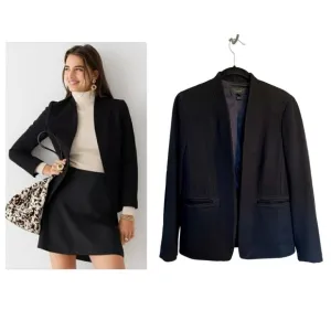 J. Crew Going Out Blazer cotton stretch twill black size 6