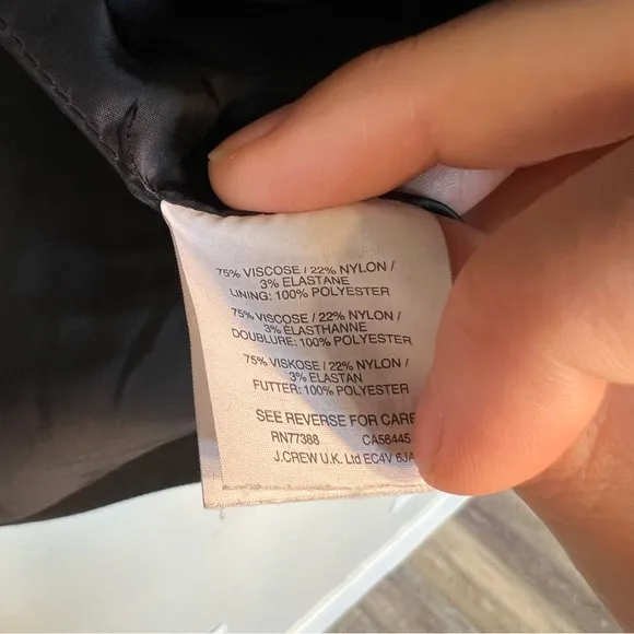 J. Crew Going Out Blazer cotton stretch twill black size 6