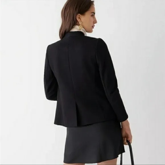 J. Crew Going Out Blazer cotton stretch twill black size 6