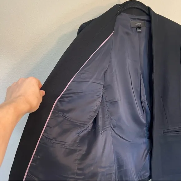 J. Crew Going Out Blazer cotton stretch twill black size 6